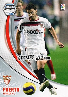 Sticker Puerta - Liga 2007-2008. Megacracks - Panini