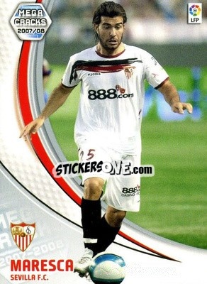 Sticker Maresca - Liga 2007-2008. Megacracks - Panini