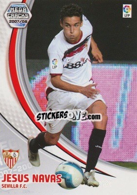 Sticker Jesus Navas - Liga 2007-2008. Megacracks - Panini