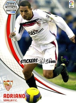 Sticker Adriano - Liga 2007-2008. Megacracks n. 284 - Panini