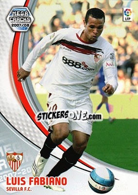 Sticker Luis Fabiano - Liga 2007-2008. Megacracks - Panini