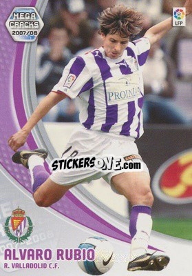 Cromo Alvaro Rubio - Liga 2007-2008. Megacracks - Panini