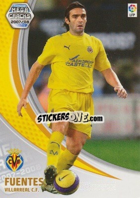 Sticker Fuentes - Liga 2007-2008. Megacracks - Panini