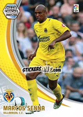 Sticker Marcos Senna - Liga 2007-2008. Megacracks n. 333 - Panini