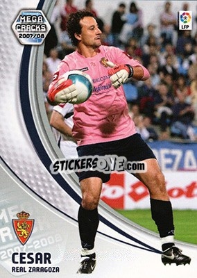 Sticker Cesar - Liga 2007-2008. Megacracks - Panini