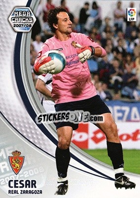 Figurina Cesar - Liga 2007-2008. Megacracks n. 344 - Panini