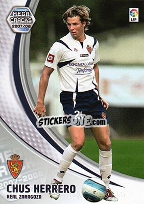 Sticker Chus Herrero - Liga 2007-2008. Megacracks - Panini