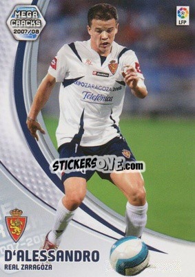 Sticker D'Alessandro - Liga 2007-2008. Megacracks - Panini