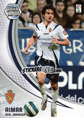 Sticker Aimar - Liga 2007-2008. Megacracks - Panini