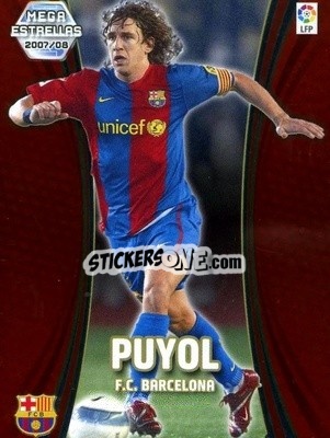 Sticker Puyol - Liga 2007-2008. Megacracks n. 367 - Panini