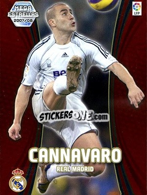 Sticker Cannavaro - Liga 2007-2008. Megacracks n. 368 - Panini