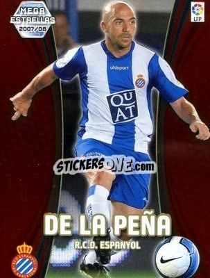 Cromo De la Peña - Liga 2007-2008. Megacracks - Panini