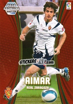 Sticker Aimar - Liga 2007-2008. Megacracks n. 375 - Panini