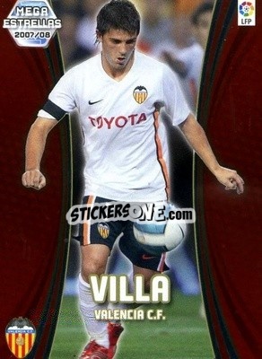 Cromo Villa - Liga 2007-2008. Megacracks n. 379 - Panini