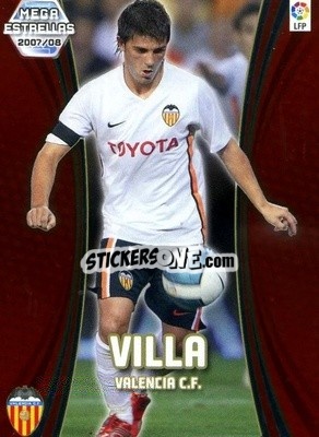 Figurina Villa - Liga 2007-2008. Megacracks - Panini