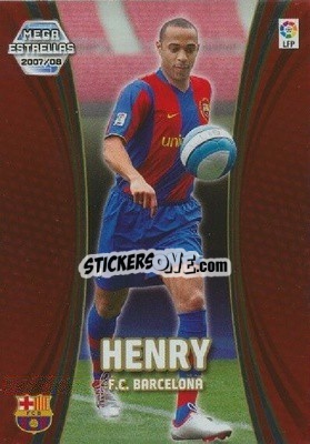 Sticker Henry - Liga 2007-2008. Megacracks - Panini