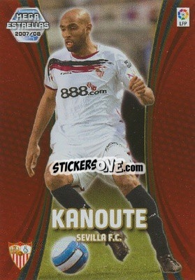 Sticker Kanouté - Liga 2007-2008. Megacracks n. 386 - Panini