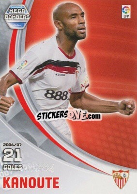 Sticker Kanouté - Liga 2007-2008. Megacracks n. 390 - Panini