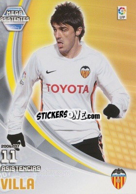 Cromo Villa - Liga 2007-2008. Megacracks - Panini