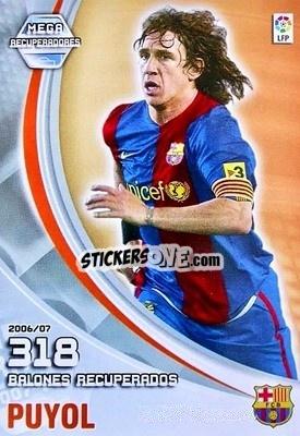 Sticker Puyol - Liga 2007-2008. Megacracks n. 399 - Panini