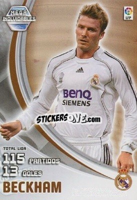Sticker Beckham - Liga 2007-2008. Megacracks - Panini