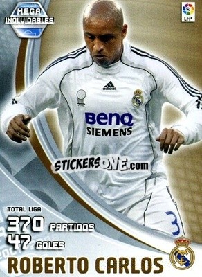 Cromo Roberto Carlos - Liga 2007-2008. Megacracks - Panini