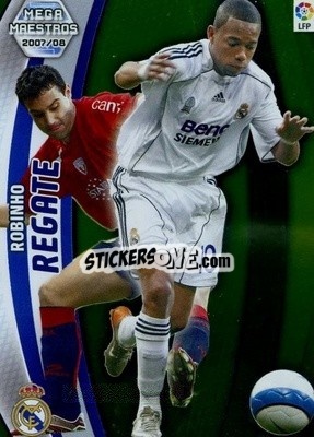 Sticker Robinho - Liga 2007-2008. Megacracks n. 413 - Panini