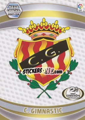 Sticker C. Gimnástic - Liga 2007-2008. Megacracks - Panini