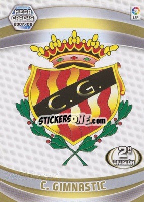 Sticker C. Gimnástic - Liga 2007-2008. Megacracks n. 417 - Panini