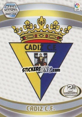 Sticker Cádiz C.F. - Liga 2007-2008. Megacracks - Panini
