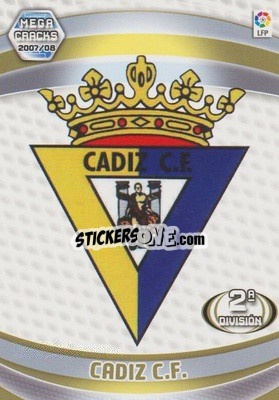 Sticker Cádiz C.F. - Liga 2007-2008. Megacracks n. 419 - Panini