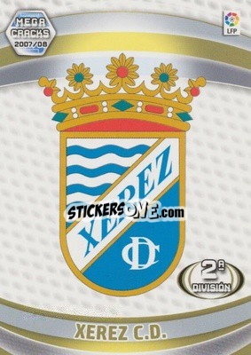 Sticker Xerez C.D. - Liga 2007-2008. Megacracks - Panini
