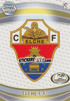 Sticker Elche C.F. - Liga 2007-2008. Megacracks n. 424 - Panini
