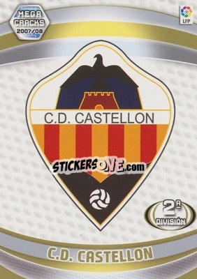 Sticker C.D. Castellón - Liga 2007-2008. Megacracks - Panini
