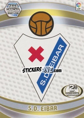 Sticker S.D. Eibar - Liga 2007-2008. Megacracks - Panini