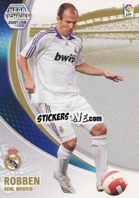 Sticker Robben - Liga 2007-2008. Megacracks n. 500 - Panini
