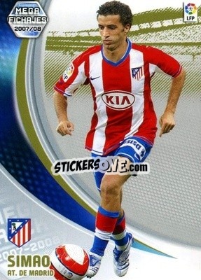 Sticker Simao - Liga 2007-2008. Megacracks - Panini
