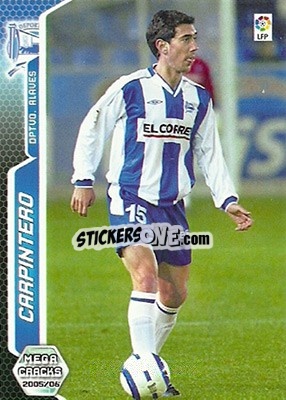 Cromo Carpintero - Liga 2005-2006. Megacracks - Panini