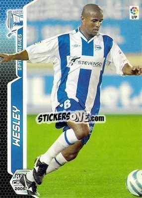 Sticker Wesley - Liga 2005-2006. Megacracks - Panini