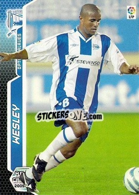 Cromo Wesley - Liga 2005-2006. Megacracks n. 10bis - Panini