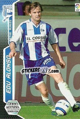 Cromo Edu Alonso - Liga 2005-2006. Megacracks - Panini