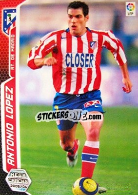 Sticker Antonio Lopez - Liga 2005-2006. Megacracks n. 44 - Panini