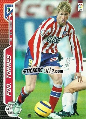 Sticker Fernando Torres - Liga 2005-2006. Megacracks n. 53 - Panini
