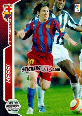 Sticker Messi - Liga 2005-2006. Megacracks n. 71bis - Panini