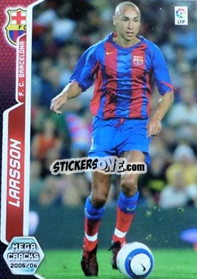 Sticker Henrik Larsson - Liga 2005-2006. Megacracks n. 72 - Panini