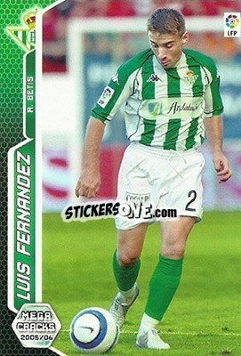 Sticker Luis Fernandez - Liga 2005-2006. Megacracks - Panini