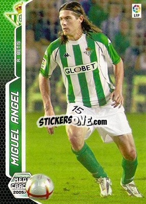 Sticker Miguel Angel - Liga 2005-2006. Megacracks n. 84bis - Panini