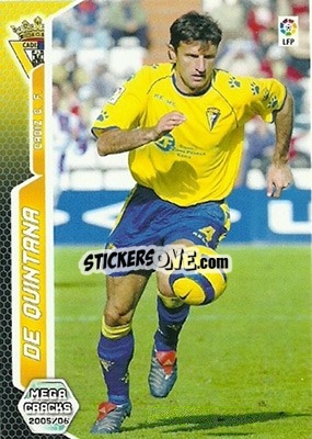 Sticker De Quintana - Liga 2005-2006. Megacracks - Panini