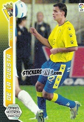Sticker De La Cuesta - Liga 2005-2006. Megacracks - Panini