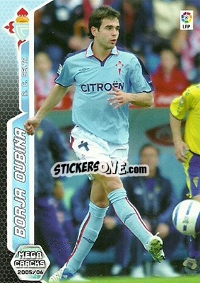 Sticker Borja Oubiña - Liga 2005-2006. Megacracks - Panini